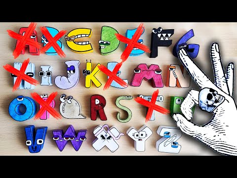 Alphabet GORE A-Z final result!!! #alphabet lore #toonymoonyart #shorts # papercraft #shorts