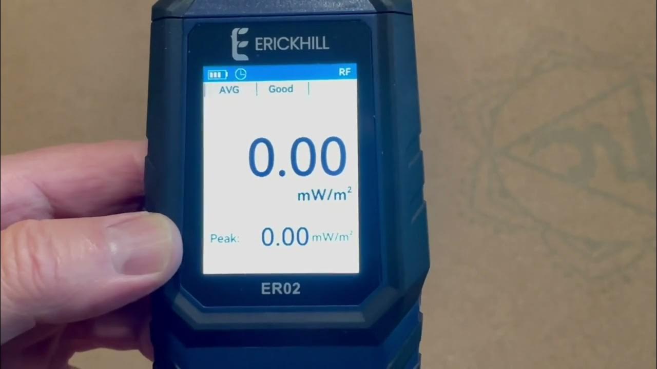 ERICKHILL EMF Messgerät ER 02, Einfache Bedienung, gute Funktion YouTube