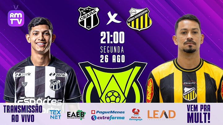 CEARÁ X  GRÊMIO NOVORIZONTINO - AO VIVO COM IMAGEM - 23 RODADA SÉRIE B