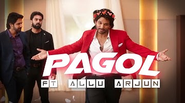 Allu arjun x Pagol edit - | Stylish star | - | Edit status | - | King x Phoenix |.