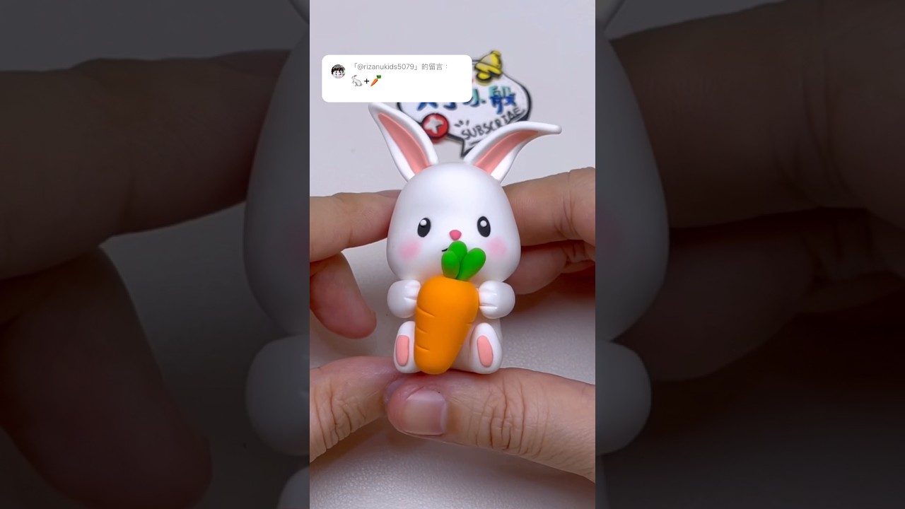 🐇🥕 #clay #clayart #emoji #emojichallenge #shots