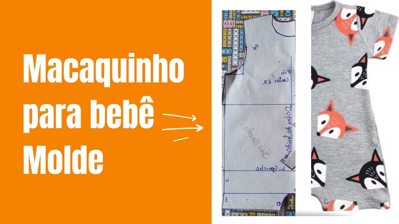 Macaquinho para bebê molde/Gláds Bandas, Costurandopano.com