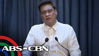 Sen. Migz Zubiri talks to members of the press following his resignation as Senate President｜ABS-CBN News
