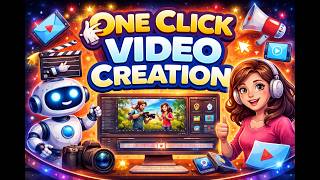 One Click Video Creation #AIVideo #VideoCreation #AITools #ContentCreation #YouTubeAutomation