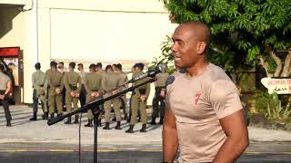 'Jaga Fisik Tetap Kuat, Personel Brimob Kaltim Laksanakan Latihan Beladiri Polri'