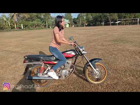 CEWEK CANTIK NAIK MOTOR GL TUA||CB TUA