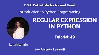 Regular Expression in Python: Tutorial 49