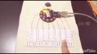 Soft Fabric Piano using Lilypad Arduino screenshot 4
