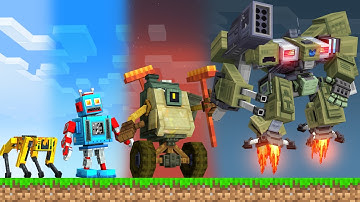 Upgrading a Robot Into a GOD in Minecraft