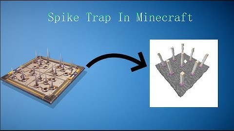 ✔️ How To Make The Fortnite Spike Trap In Minecraft