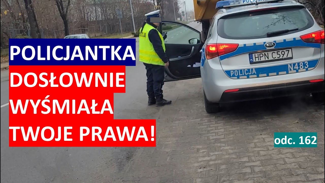 Bezczelna policjantka zakpiła z praw obywatela. Fatalna 