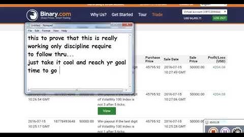 FINAL demo result on binary.com DIGIT DIFFER mtd