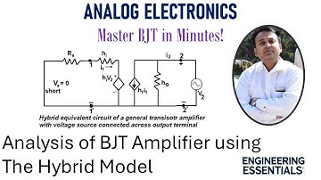 BJT Two-Port Model Explained | h Parameters in Analog Electronics | Er. Anand
