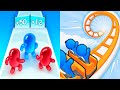 Join Blob Clash 3D VS Runner Coaster - All Levels Gameplay Android, ios (Part 159)