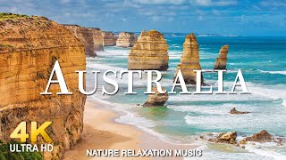 FLYING OVER AUSTRALIA (4K UHD) Beautiful Nature Scenery with Relaxing Music | 4K VIDEO ULTRA HD