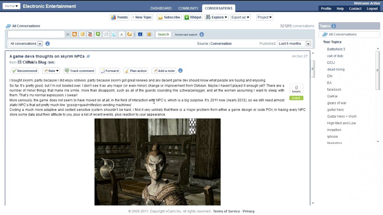 eCairn Routine #1 - Reblogging Conversations