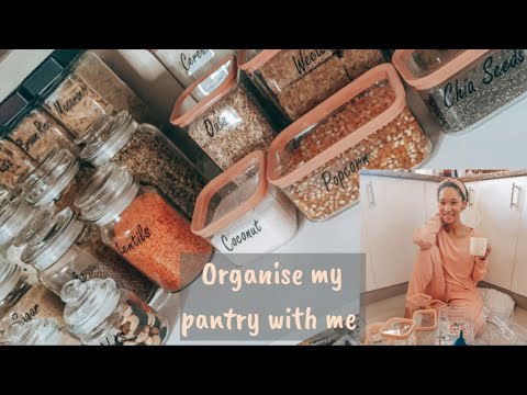 Organise my Pantry/ Kitchen cupboards with me - YouTube