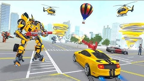 Flying Jet Robot Car Transform Games - Android Gameplay