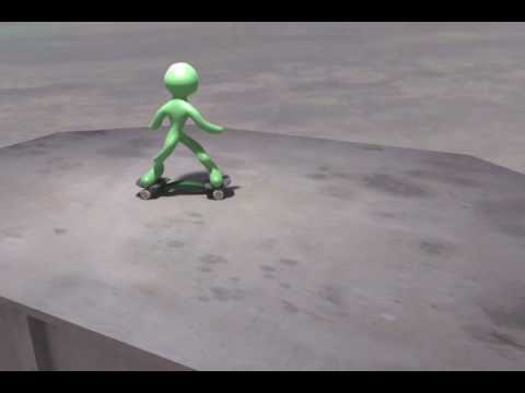 Physically-based animation of a snakeboard using a...