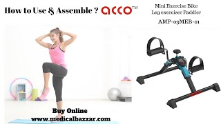 acco Leg & hand Exerciser | Mini Exercise Bike | Pedo Cycle | MedicalBazzar |Physiotherapy Equipment