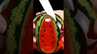 Glass Watermelon Cutting ASMR 🍉🔪 | Real or AI? 🤯 #Shorts