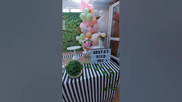 girls 1st birthday party safari theme Decoration first birthday girls jungle theme pastel colours
