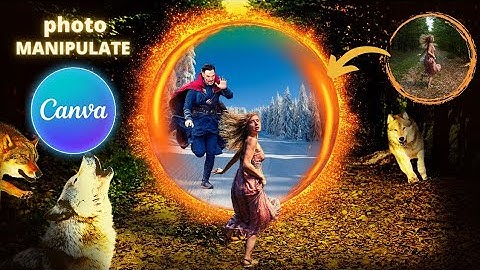 How to editing Photo Manipulation tutorial in canva #manipulation #canva #canvatutorial