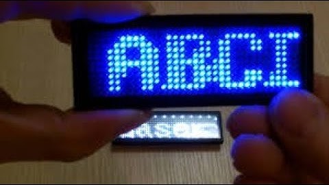 LED Name Tag Input Text & Software Installation