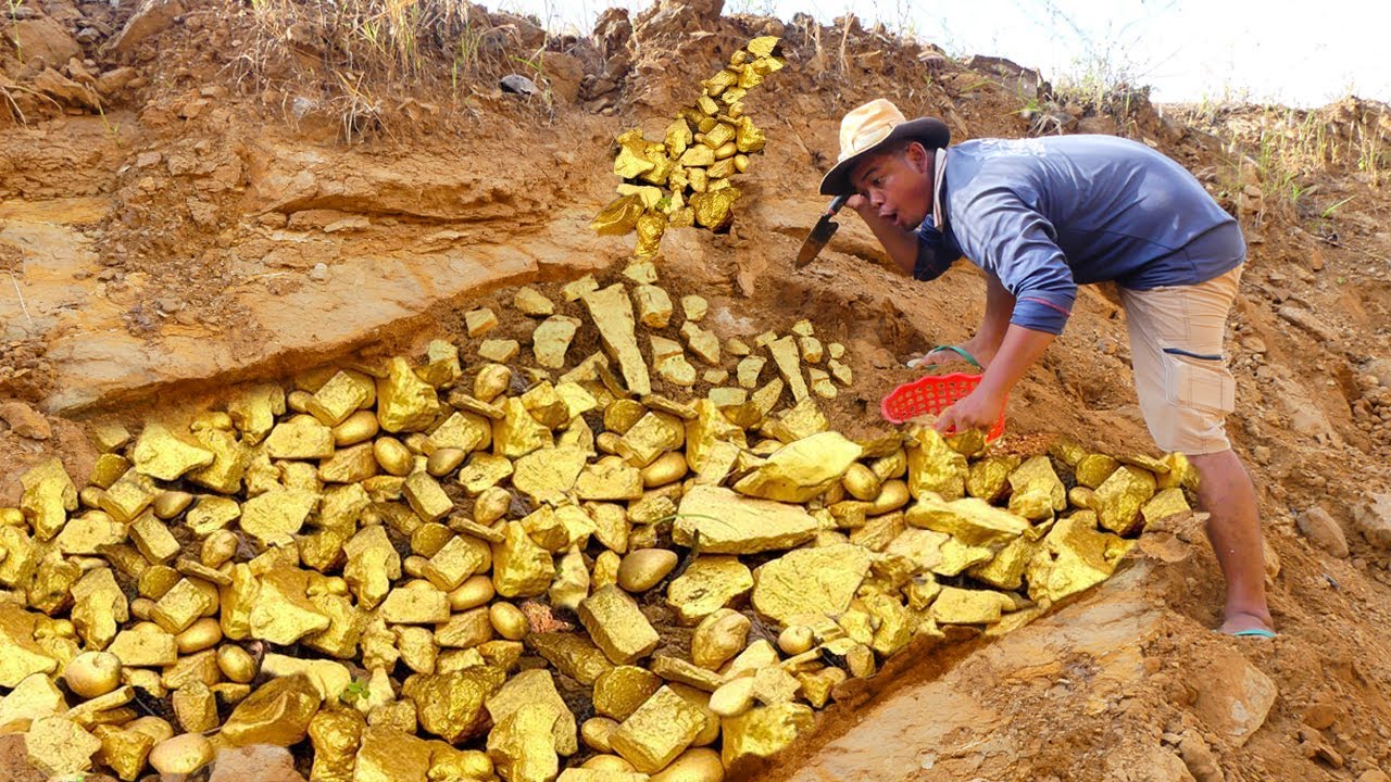 Stone mining. Золотодобыча в Австралии. Золотодобыча в Китае. Found Gold.