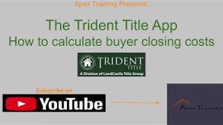 Trident Title App-How to calculate buyer closing costs screenshot 2