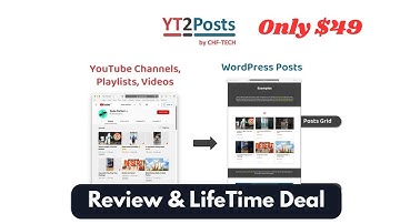 WordPress Automation for Creators | YT2Posts Lifetime Deal