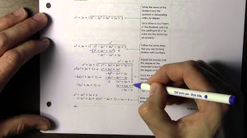 3.5 Dividing Polynomials
