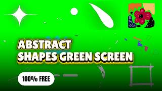 Top Abstract Shapes Green Screen Overlays (158 Free Elements)