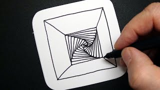 Special Spiral Drawing - Amazing Abstract Art - Relaxing Optical Illusion - Draw #WithMe