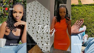 Treating hubby vlog: spa// locs retouch// new nails// trying new restaurant at the glee hotel