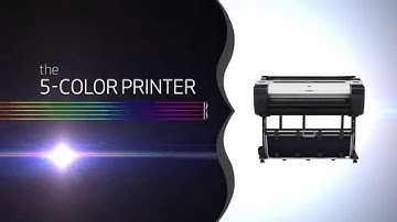 Canon iPF 5 Color Printer Video