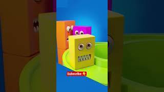 Funny Color Monsters 😂 | 3D Animation Loop for Kids #3danimation #monster