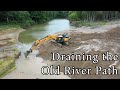 Edenville Dam Draining the Old River Path and Removing the Plug