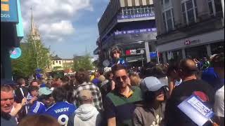 Leicester City fans in town centre | Leicester City ⚪️🔵🦊