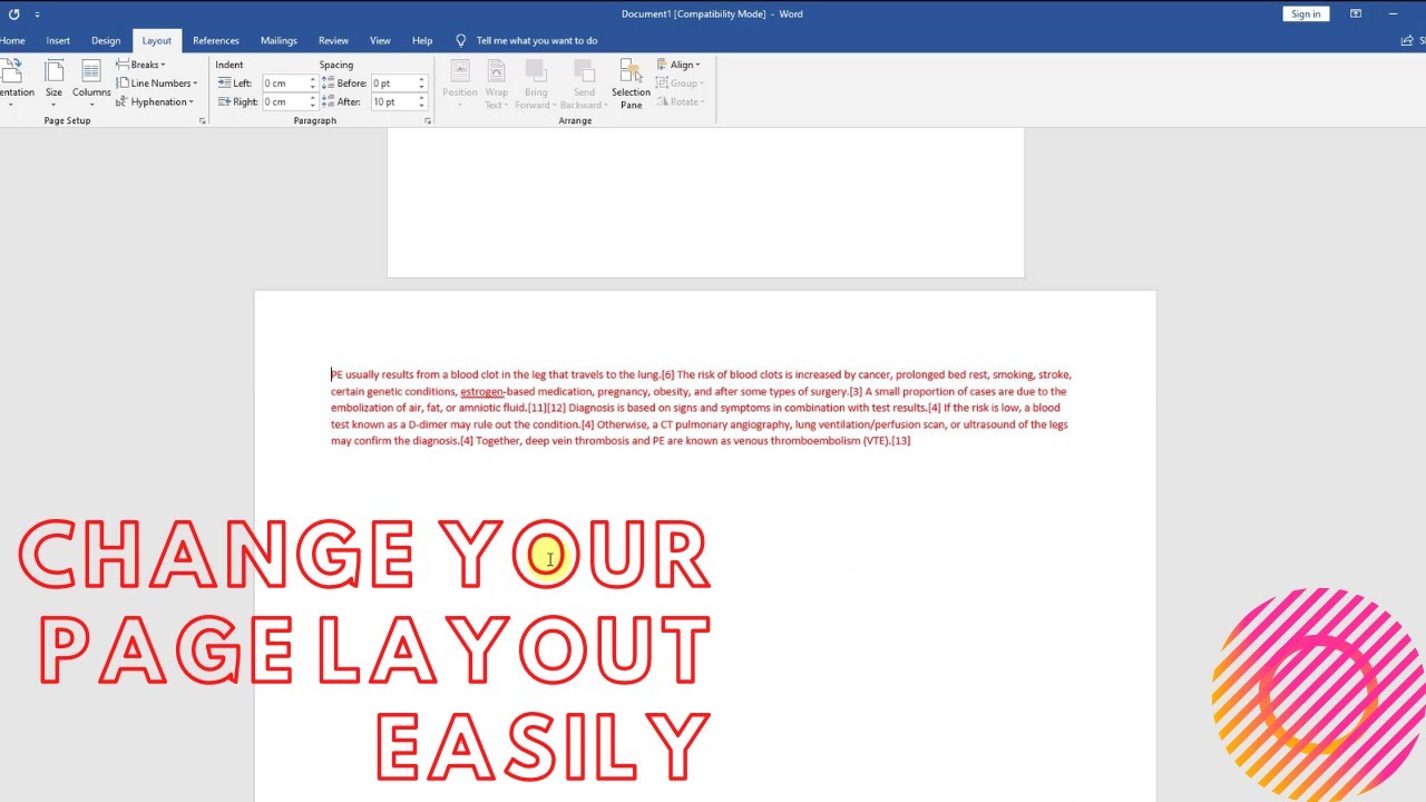 How to change layout of selected pages in Microsoft Word | techEx - YouTube