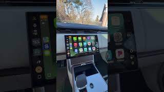 iOS 18.4 brings third row of icons to CarPlay in Range Rover #applecarplay #rangerover