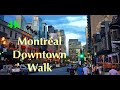 Walking in Montréal Downtown - Sainte Catherine & Sherbrooke - Autumn 2019 - 4K