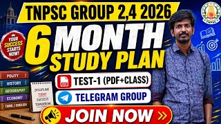 TNPSC GROUP 2,4 STUDY PLAN | TEST-1 STUDY MATERIALS | JOIN NOW | TELEGRAM GROUP
