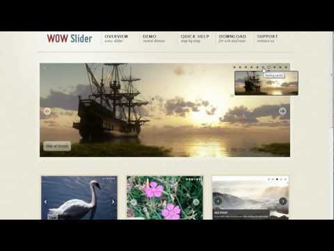jQuery Gallery Slider: 14 awesome transitions, 17 slick designs!