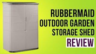 Rubbermaid Large Vertical Resin Weather Resistant Outdoor Garden Storage Shed Review