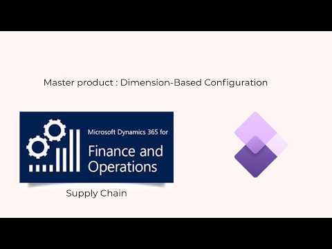 Dynamics 365 F&O Product master -  Dimension based configuration