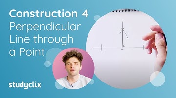 4. Maths Construction 4 - Line perpendicular to given line, passing through a given point