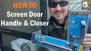 HOW TO Replace Screen Door Hardware  //  Closer and Handle!