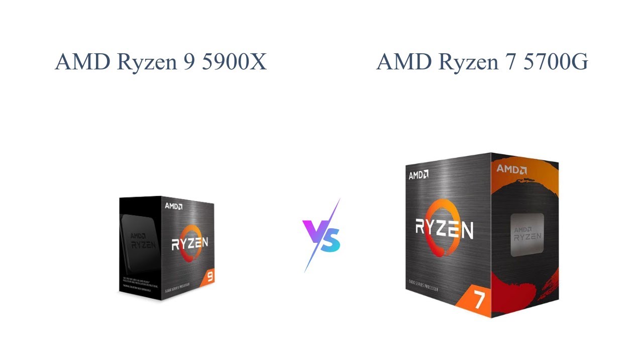 AMD Ryzen 9 5900X vs 7 5700G: Best Gaming Processor Showdown