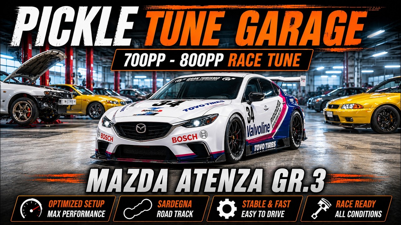 GT7 Mazda Atenza Gr3 | 700PP & 800PP Tune | Pickle Tune Garage